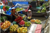 New Year coming to Floating Market in Vietnam