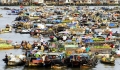 Famous floating markets in Vietnam Mekong Delta 